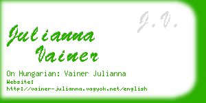 julianna vainer business card